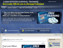 Tablet Screenshot of loanofficersurvival.com